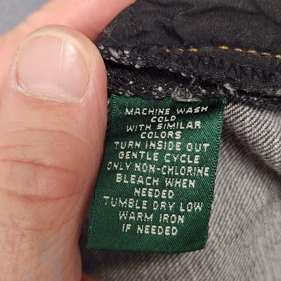 Vintage Ralph Lauren Jeans 16 W Black Embellished Cotton Blend Stretch Hong Kong - Picture 9 of 16